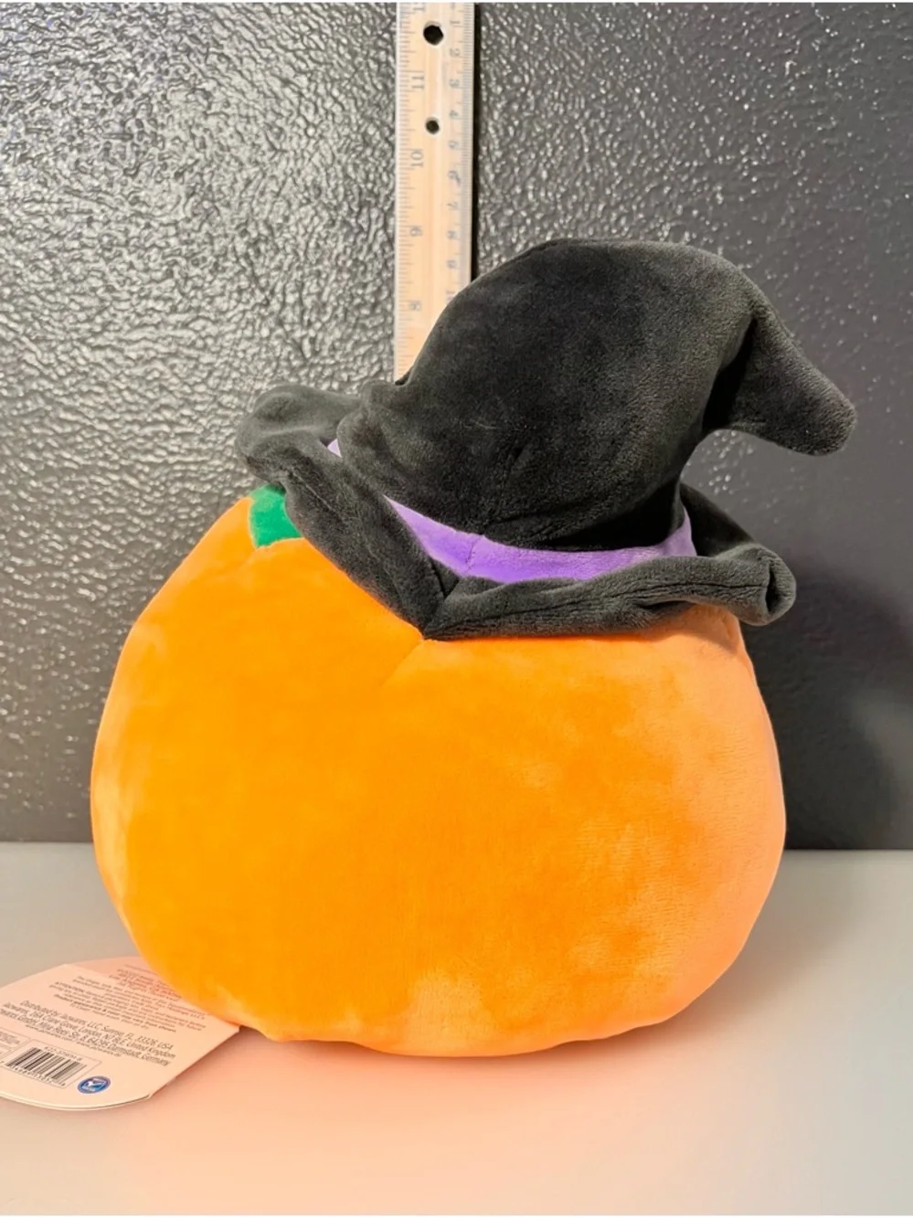 Kids Orange Pumpkin Plush Costume Hat - Halloween Jack-O'-Lantern